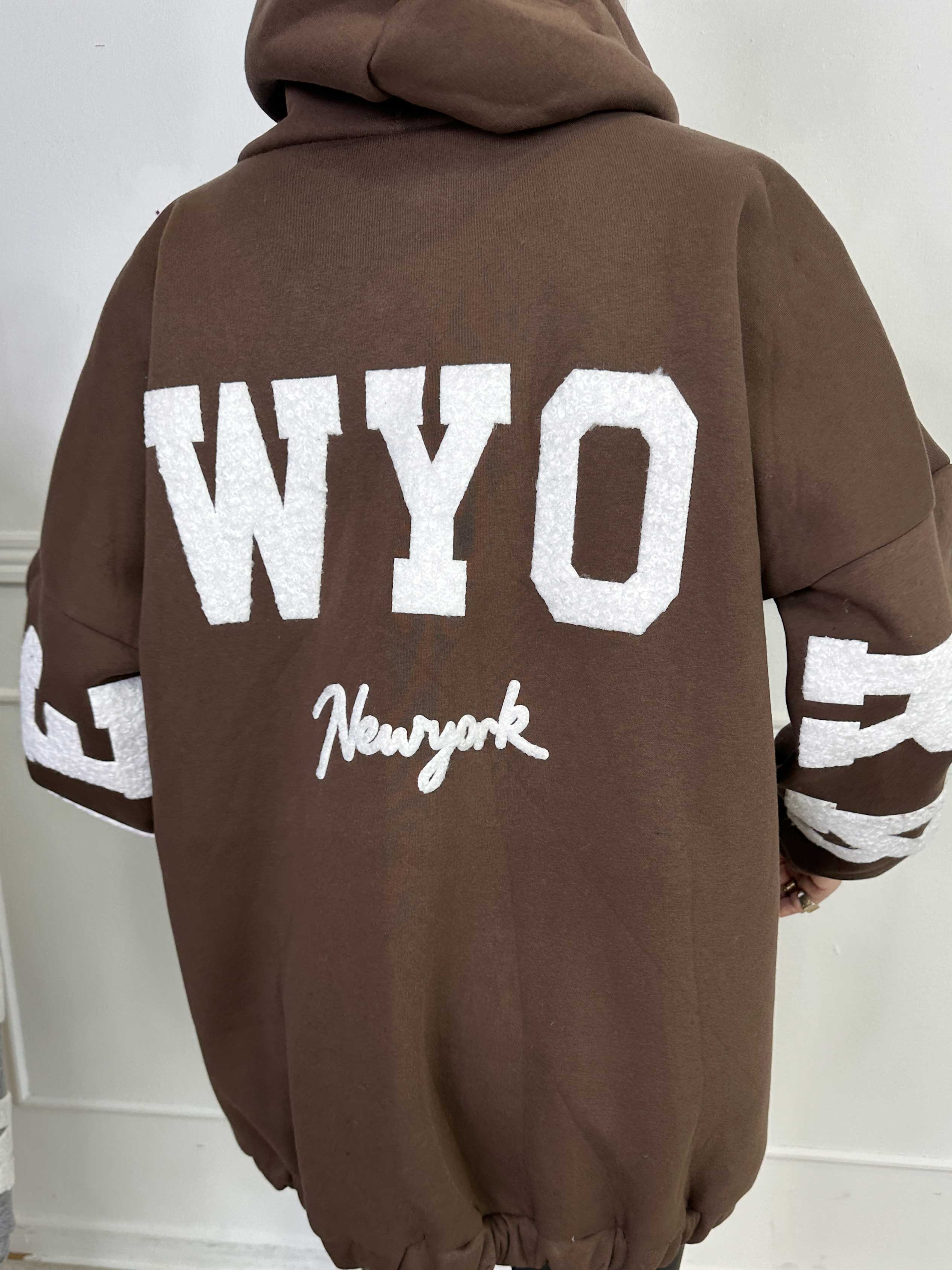 Iverna - Blød oversize hoodie med tekst